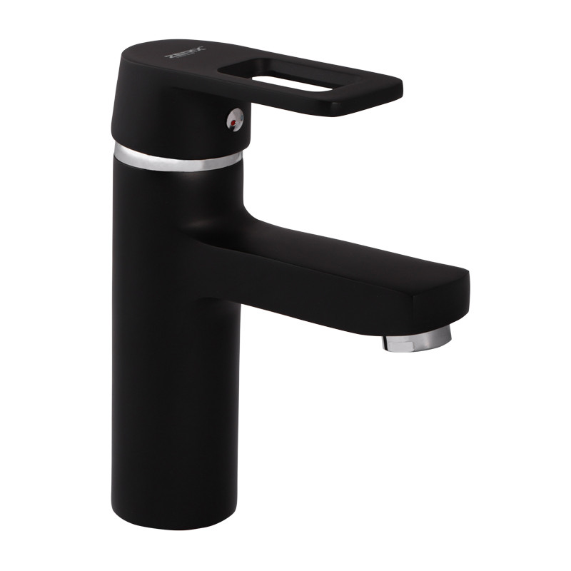 Смеситель для раковины ZERIX Z1030-6 черный (ZX0352)