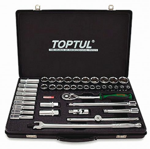 Набор инструмента Toptul 1/2" дюйм + метр. 38ед. (GBB3819)
