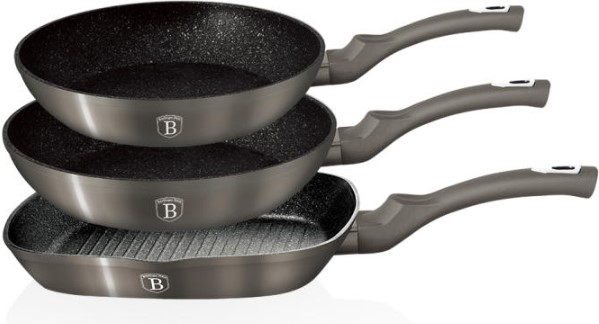 Набор сковород Berlinger Haus Carbon Metallic Touch Line (BH-1274)