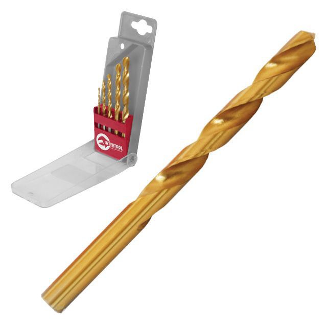 Набор сверл по металлу Intertool HSS 5шт (SD-0005)
