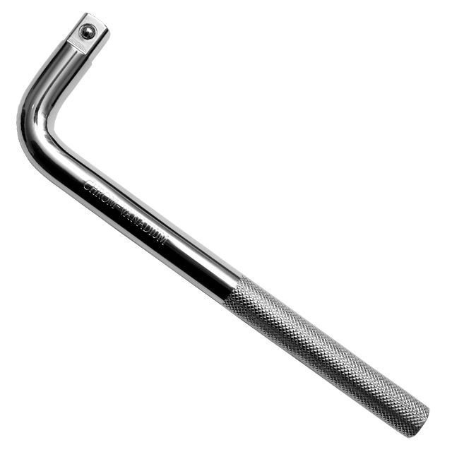 Вороток L-образный Intertool 1/2", 200мм CrV (ET-1028)