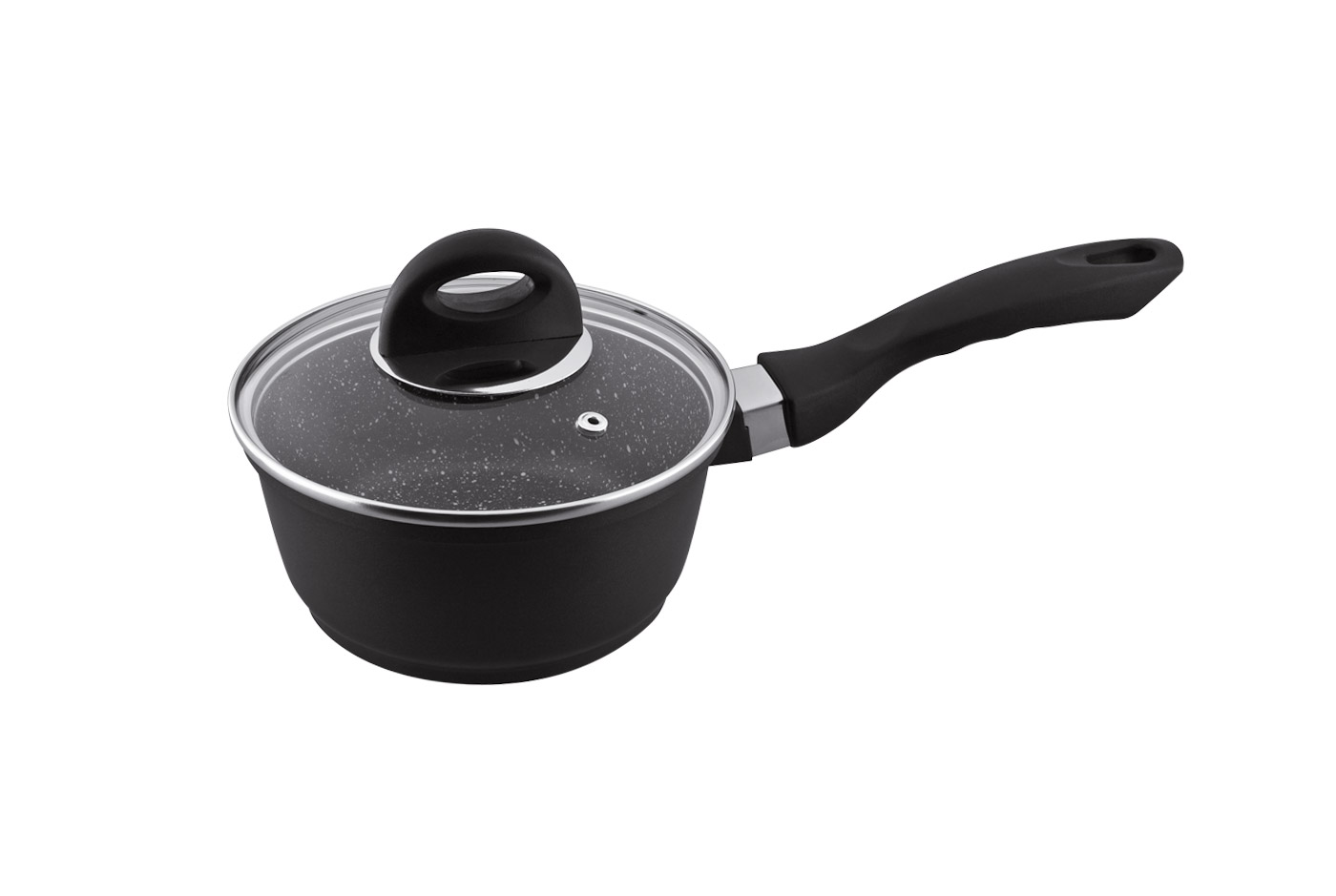 Ковш Granchio Marmo Induction с крышкой 1.5 л 16 см (88007)