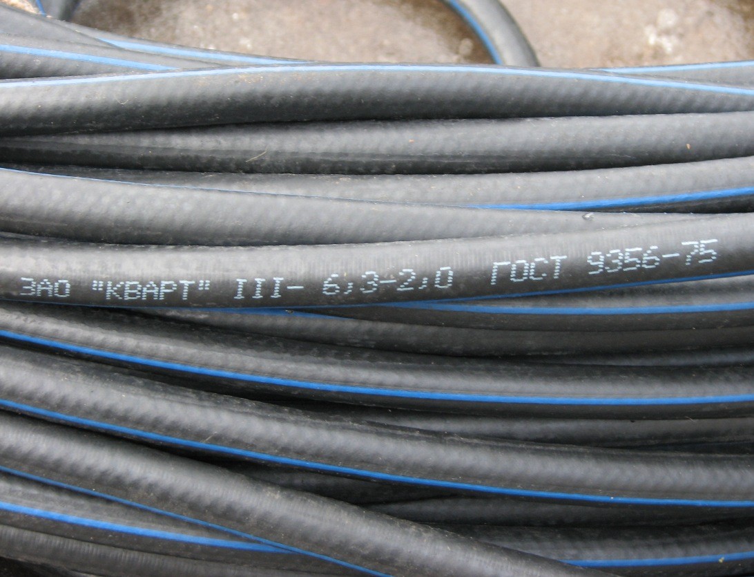 Кислородный шланг Vita 6мм с голубой полосой (AW-0003)