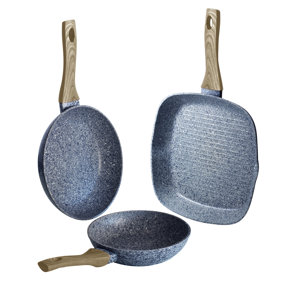 Набор сковород Berlinger Haus Forest Light Brown 3 предмета (BH-1568)