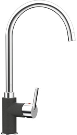 Кухонный смеситель Schock Simi Onyx-10 хром/оникс (50500010)