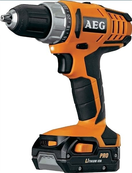 Шуруповерт аккумуляторный AEG Li-ion 18 В, 1.5 Ач, 50 Нм, патрон 13 мм, 2 батареи (BS18G3LI-152C)