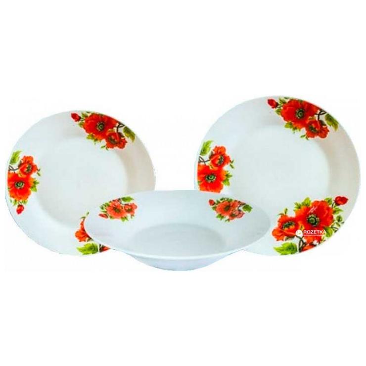 Набор столовый Оселя 18 предметов Маки (21-206-075)