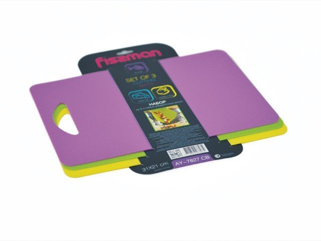 Набор из 3-х гибких досок Fissman 31х21 см пластик (AY-7827.CB)