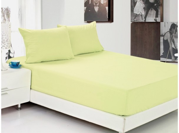 Постельное белье Leleka-Textile Ранфорс Салатовое Евро