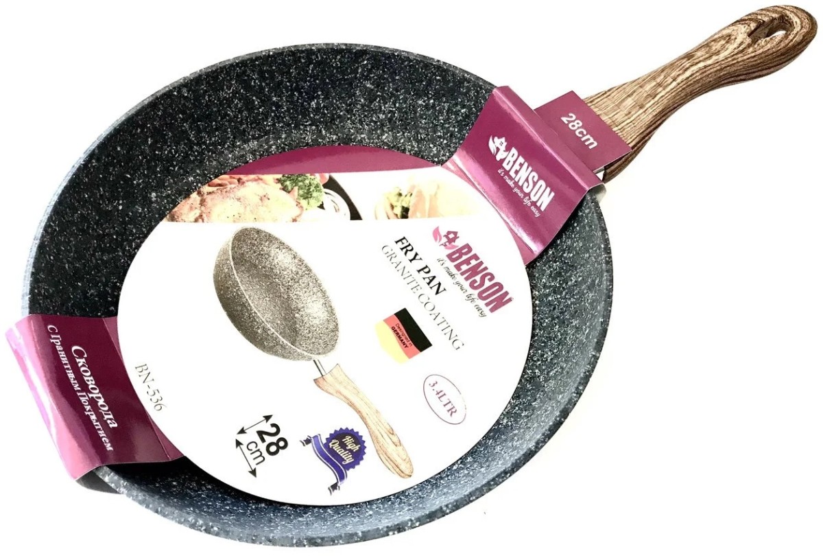 Сковорода Benson 28 см с гранитным покрытием (BN-536)