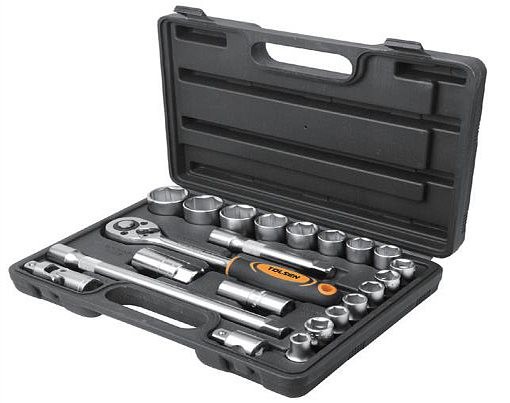 Комплект головок торцевых Tolsen 1/2" 22 предмета ПРОФИ (15139)
