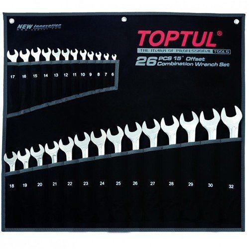 Набор ключей комбинированных Toptul 26 шт 6-32 Super-Torque (GPAW2601)