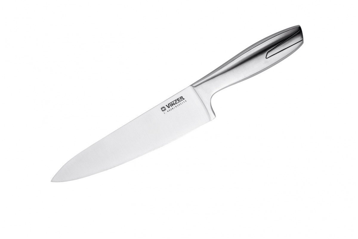 Кухонный нож Vinzer поварской 203 мм Silver (89318)