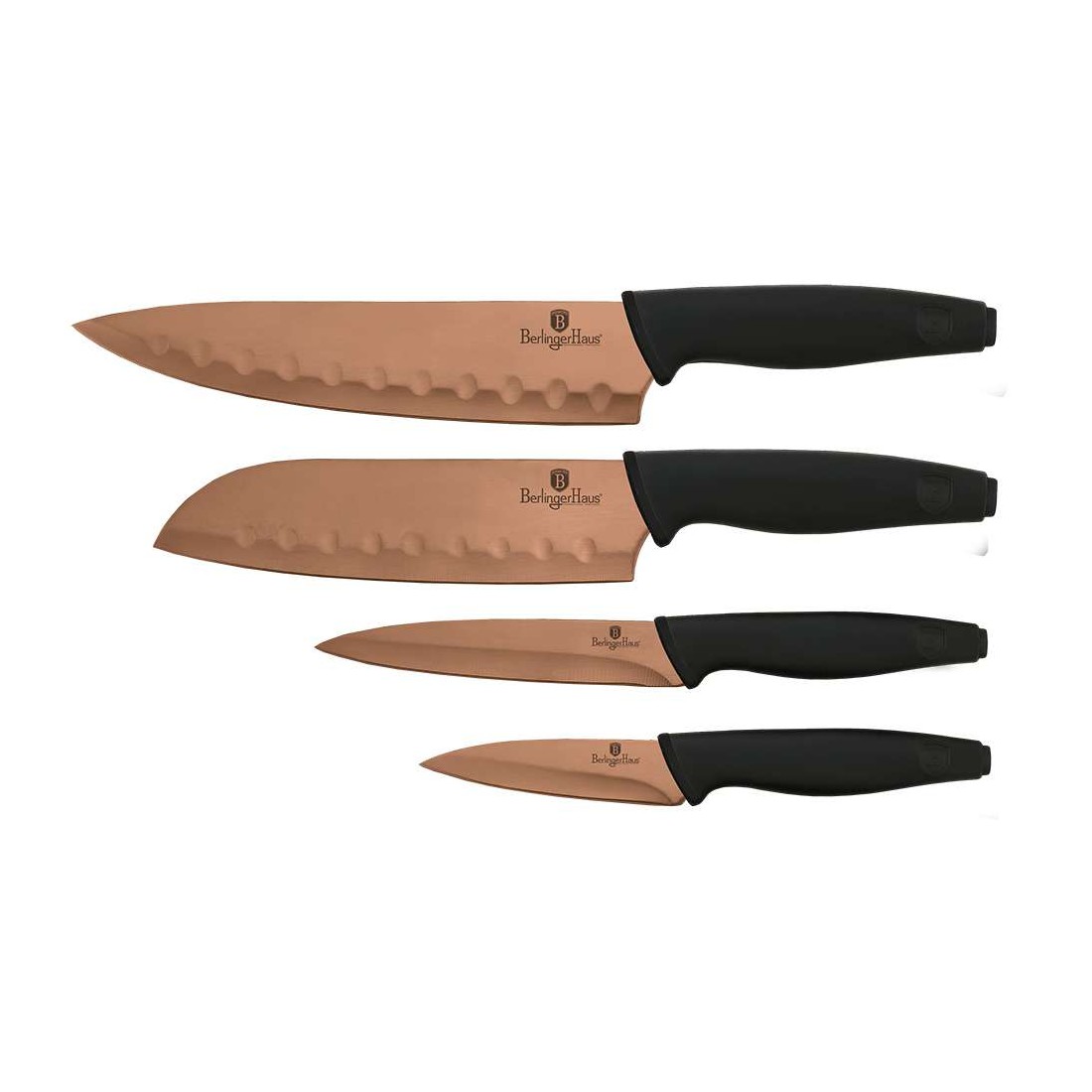 Набор ножей Berlinger Haus Rose-Gold Line 4 предмета (BH-2278)