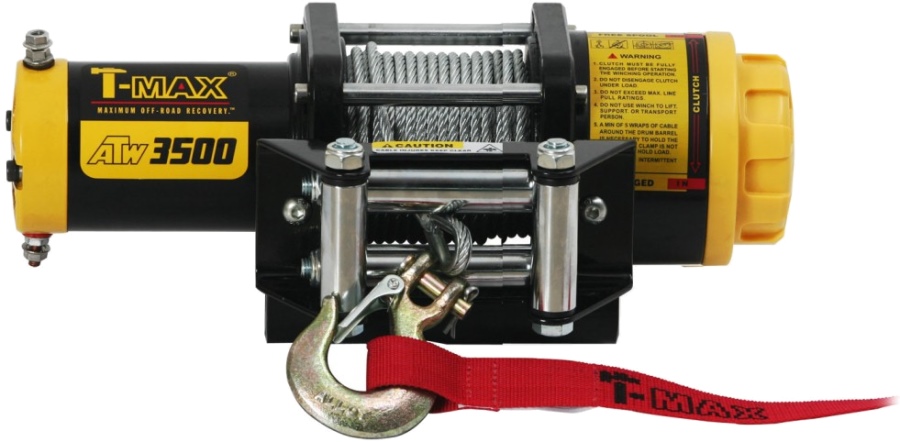 Лебедка T-Max ATWPRO-3500 12V/1.587 т 4.8 мм х 15 м (7207100)