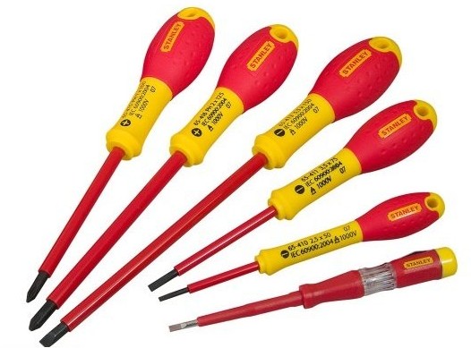 Набор отверток диэлектрических Stanley FatMax индикатор, PH, SL, корпус VDE до 1000V 6 шт (0-65-441)