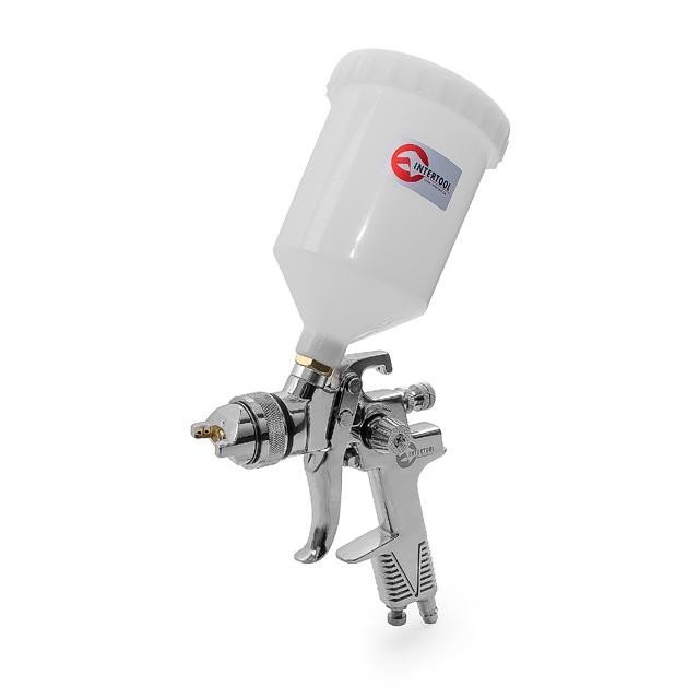 Краскораспылитель Intertool HVLP 1.3мм, 600мл, 3.5-5bar (PT-0106)