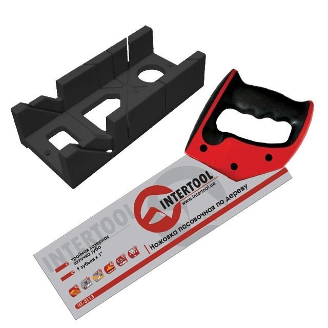 Стусло пластиковое Intertool с ножовкой 300мм Проф (HT-0713)