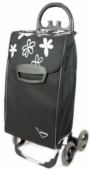 Сумка-тележка Aurora Avanti 4 Basic 50 Black/Grey Flower (926879)