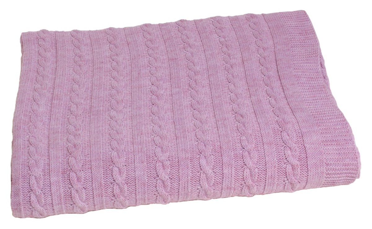 Плед Прованс Косы 140х180 см Лиловый меланж (.006986)