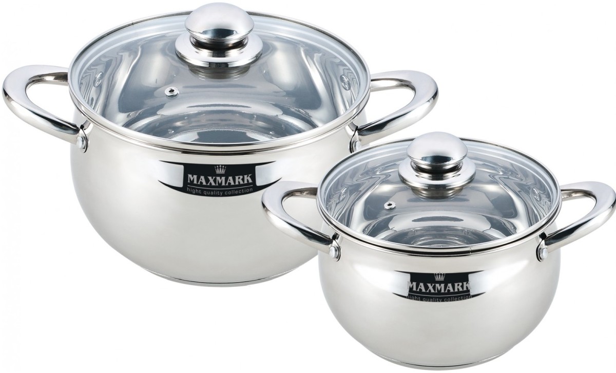Набор кастрюль Maxmark 4 предметов (MK-APP7504B)