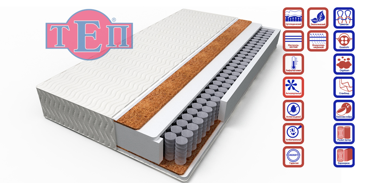 Матрас ТЕП SOLID Duet 160х200 см