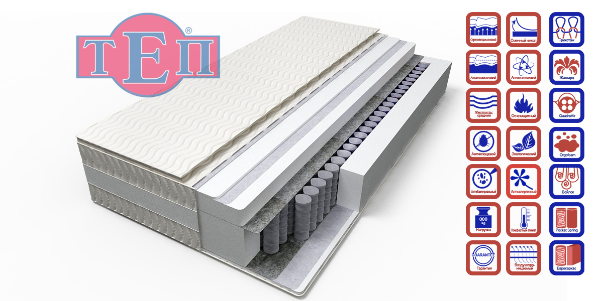 Матрас ТЕП GRAND Exclusive 140х190 см