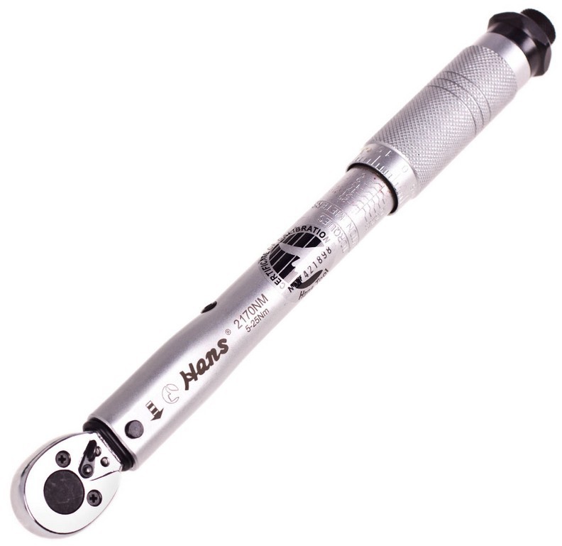 Динамометрический ключ Hans 1/4" 5-25 Нм 275 мм (2170Nm)