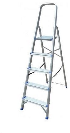 Стремянка алюминиевая Werk LJG305D 5 ступеней (90240)