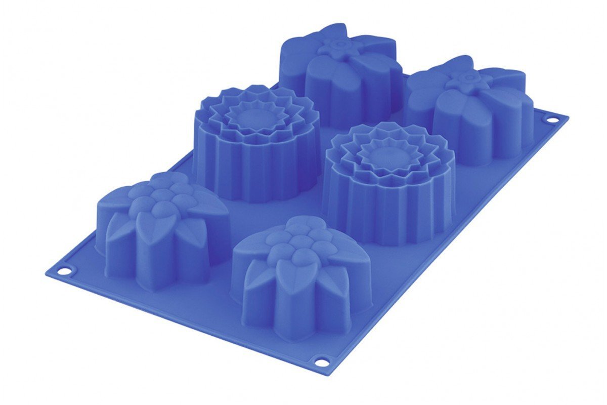 Форма для маффинов SilicoFlex collection 6 шт. Весенний цветок 30 x 17 cм (88432)