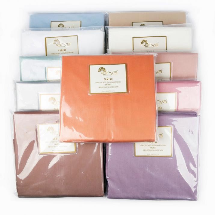 Пододеяльник Arya Сатин 2 200х220 Camino Экрю (8680943048394)