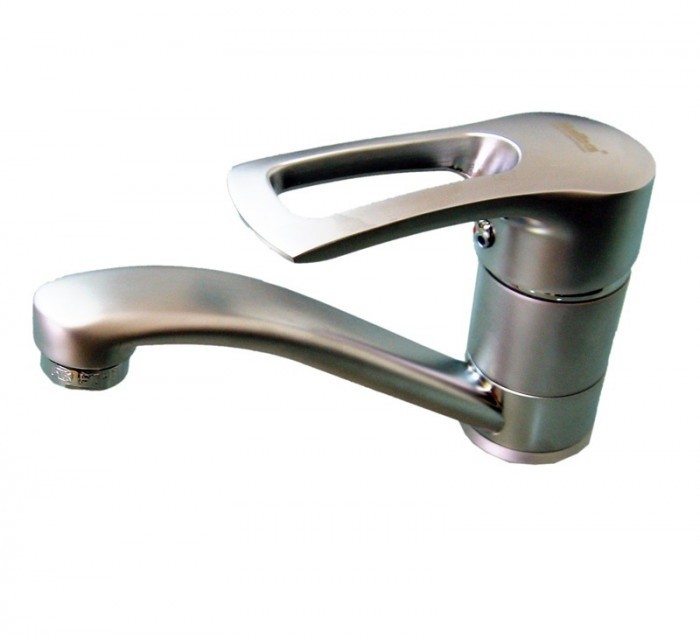 Кухонный смеситель Haiba Hansberg 004-15 СМ из нержавейки (HB0190)