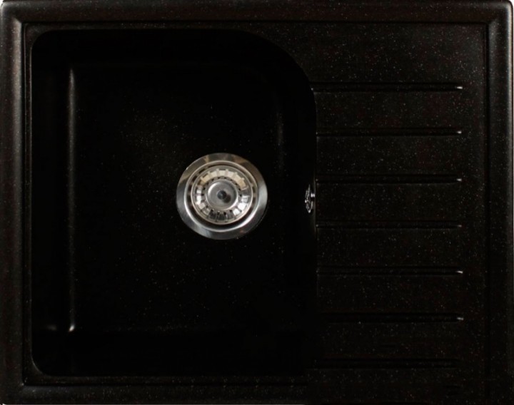 Кухонная мойка Brenor Wenecja 59 8M Черная Металл