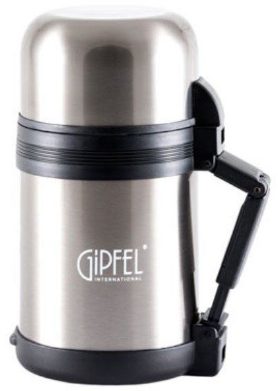 Термос Gipfel SANTOS 0.8 л серый с широким горлом (8200)