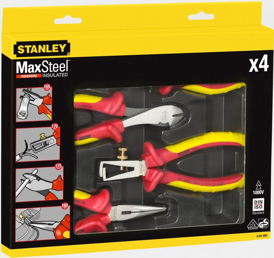 Набор диэлектрических инструментов Stanley MaxSteel 4 шт (4-84-489)