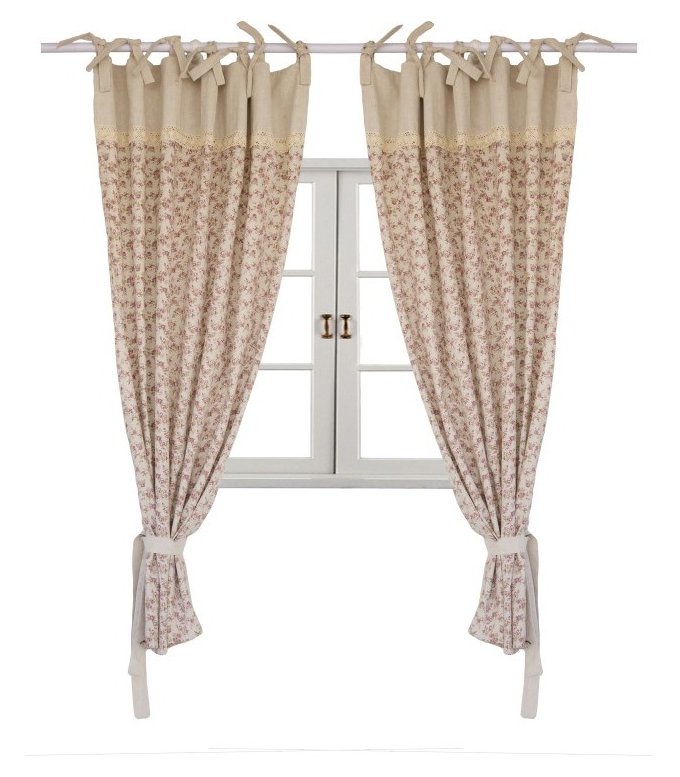 Штора Прованс Rosettes 250х140 см 2шт Бежевая с мережкой (.006562)