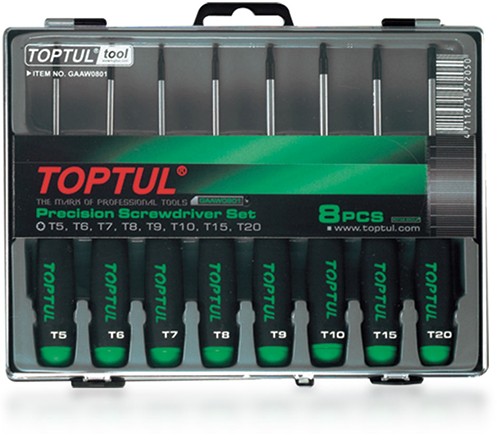 Набор отверток Toptul T5-T20 8 шт (GAAW0801)