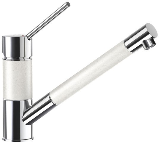 Кухонный смеситель Schock SC50 Alpina-07 хром/белый (50312007)