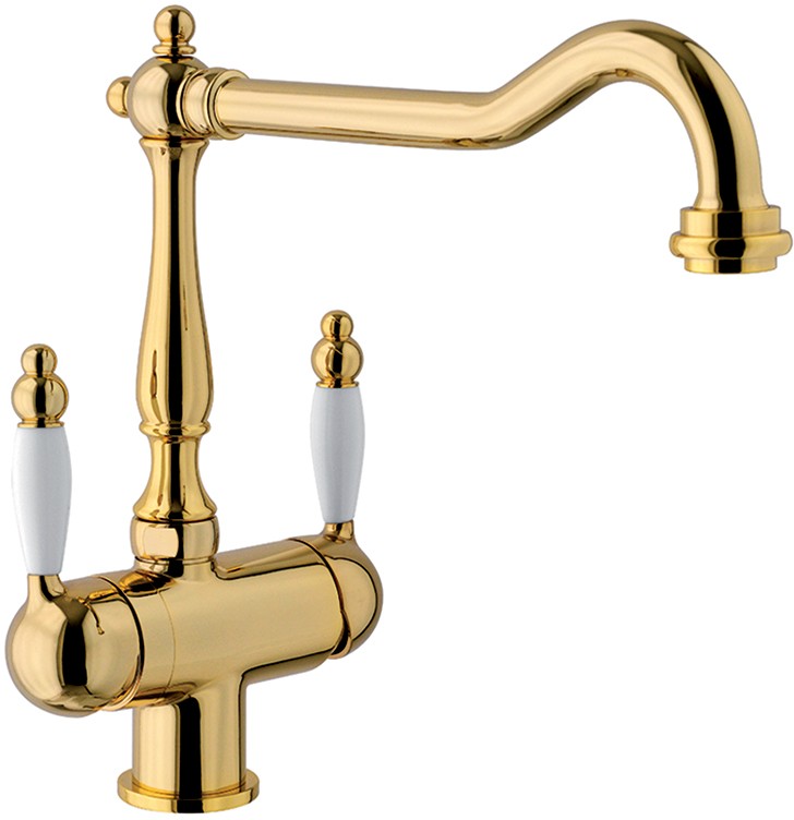 Смеситель для кухни Franke OLD ENGLAND CLEAR WATER золото (115.0370.685)