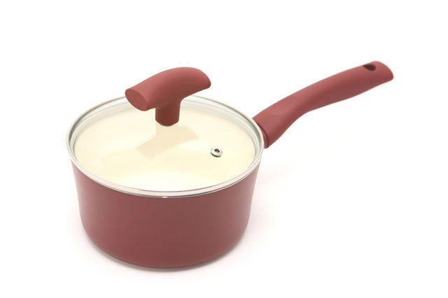 Ковш Fissman Piccolino со стеклянной крышкой 16 cмx8.5 см (AL-4881.16)