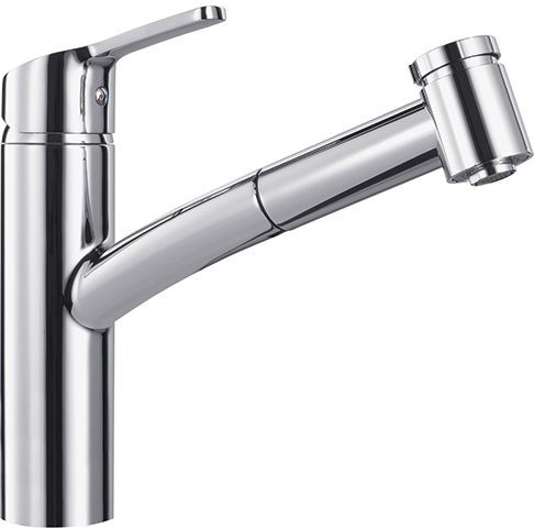 Кухонный смеситель Franke SMART с выносным шлангом хром (115.0391.482)