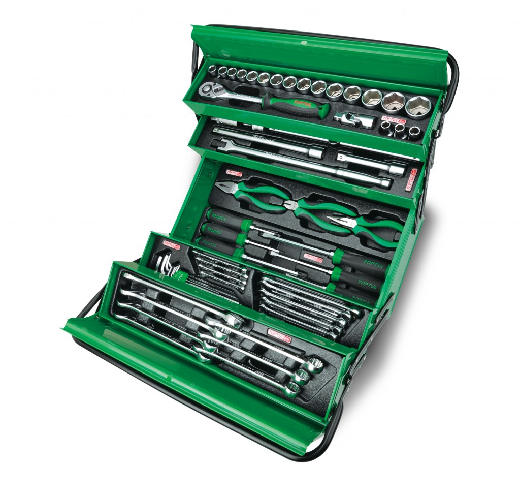 Ящик с инструментом Toptul TBAC0501 5 секций 62шт 1/2" (GCAZ0057)