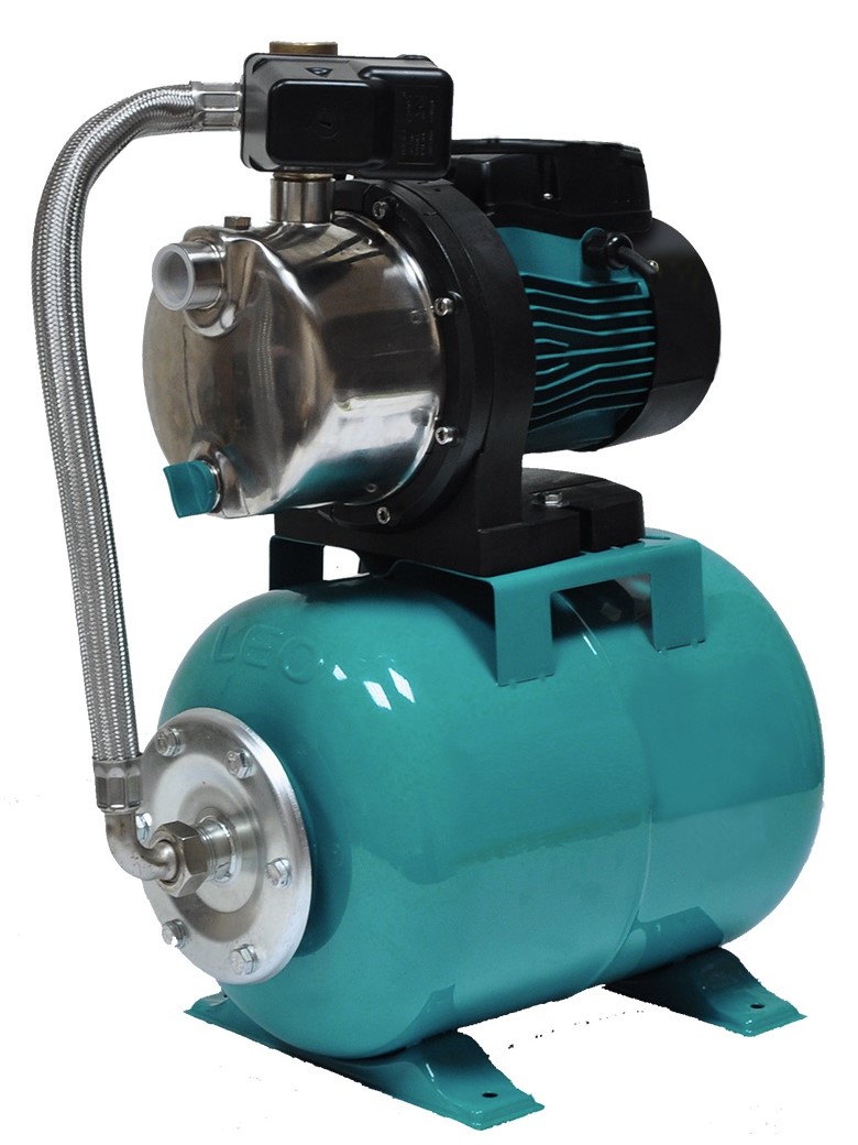 Станция водоснабжения Leo 1.1кВт Hmax 46м Qmax 76л/мин (776254)