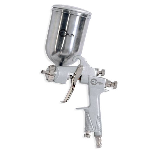 Краскораспылитель Intertool HP STEEL 1.0мм, 400мл, три регулировки (PT-0201)