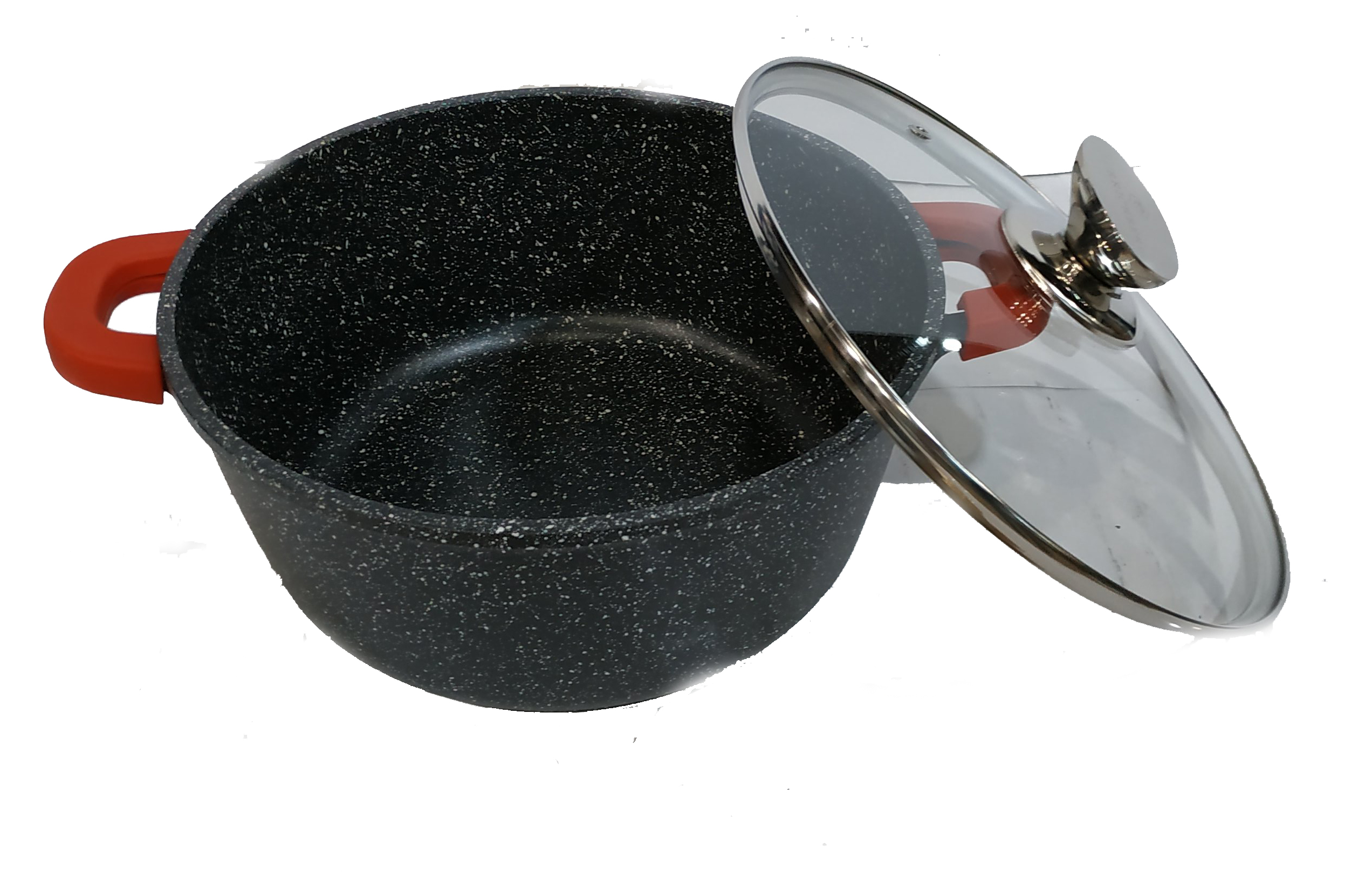 Кастрюля с мраморным покрытием Zurrichberg 24х11 см (ZBP-7094 Black)