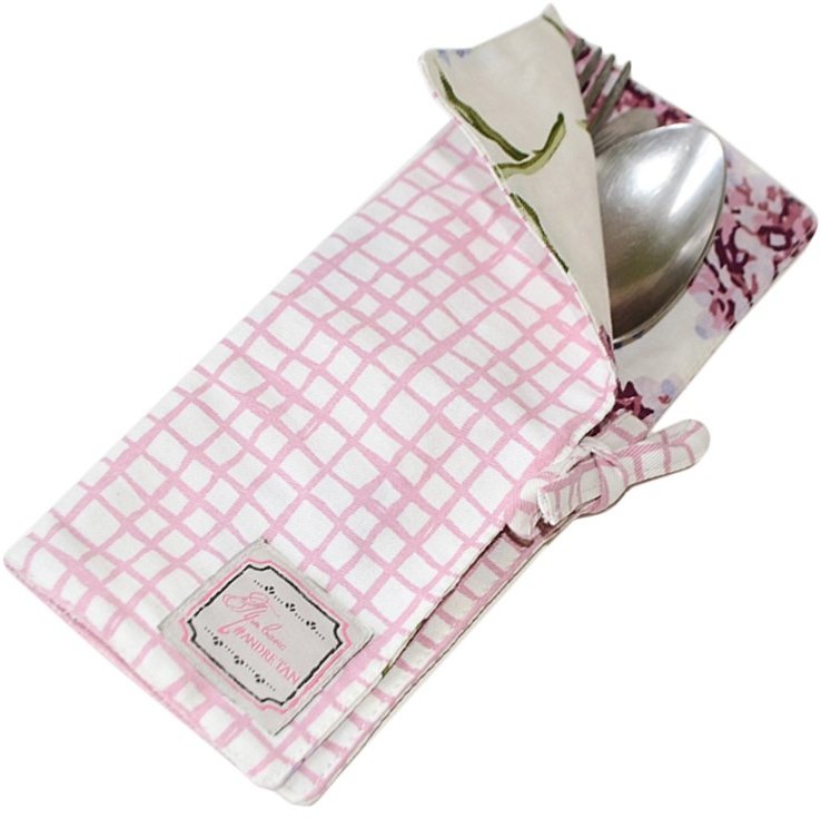 Чехол для столовых приборов Прованс by Andre Tan Розовая клетка (.000220)