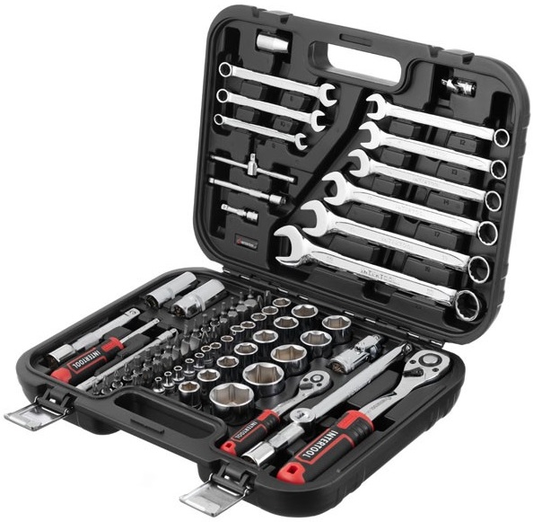 Набор инструментов Intertool 1/2" & 1/4" 82ед. Cr-V STORM (ET-8082)