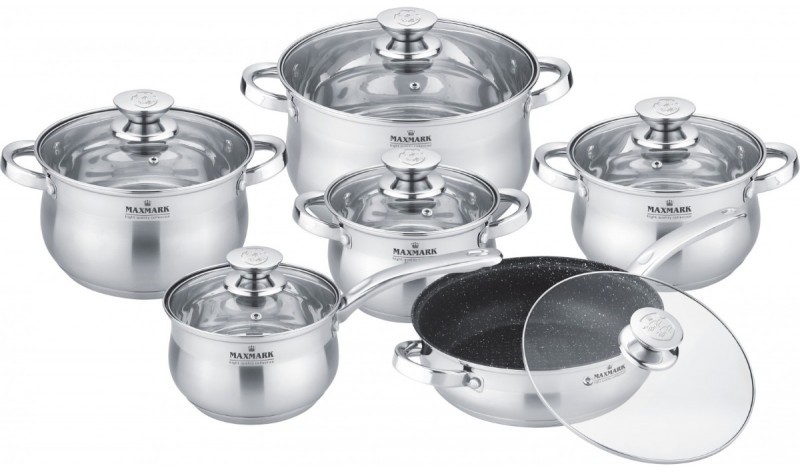 Набор посуды Maxmark 12 предметов (MK-BL2512A)