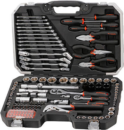 Набор инструмента Fixman 1/4" & 1/2" 124 предмета (BT124)