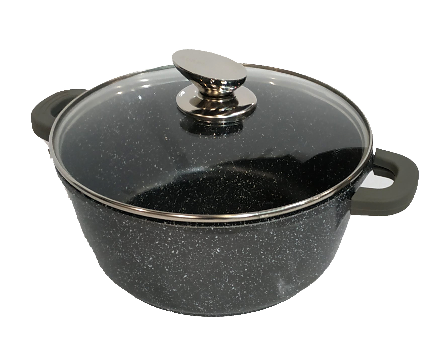 Кастрюля с мраморным покрытием Zurrichberg 24х11 см (ZBP-7094 Gray)